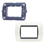 Placca Living Light International 3 Posti Tecnopolimero L4803 con Supporto L4703