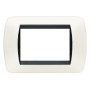 Placca Living Light International 3 Posti Tecnopolimero L4803 con Supporto L4703