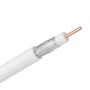 Cavo Tv Ø5 Mm in Rame Puro 75 Ohm Bobina da 50 Metri per Interni Schermati