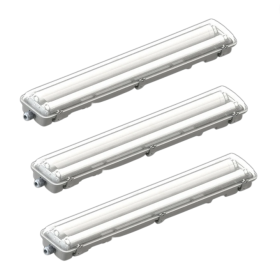Plafoniera LED 44W 2 Tubi T8 150 Centimetri Risparmio Energetico 6000K Pezzi 3