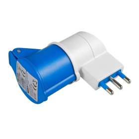 Ecova 20552 Adattatore Industriale Con Spina Italiana 16A  Presa Cee 2P+T