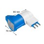 Ecova 20552 Adattatore Industriale Con Spina Italiana 16A  Presa Cee 2P+T