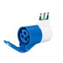 Ecova 20552 Adattatore Industriale Con Spina Italiana 16A  Presa Cee 2P+T