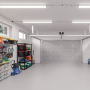 Plafoniera LED 36W 2 Tubi T8 120 Centimetri Risparmio Energetico 4500K Pezzi 3