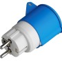 Ecova 20555 Adattatore Industriale con Spina Schuko e Presa Cee 2P+T 16A