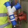 Ecova 20561 Moltiplicatore Industriale con Spina Cee 16a e Doppia Presa 2P+T
