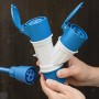 Ecova 20561 Moltiplicatore Industriale con Spina Cee 16a e Doppia Presa 2P+T
