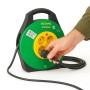 Ecova 32121 Avvolgicavo 15 Metri Con 4 Prese Universali 10/16A E Cavo H05vv-F