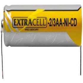 Batteria Ricaricabile 2/3 Stilo 1,2 Volts 400mA con Terminali