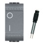 Bticino Living Light Interruttore Bipolare Antracite L4002N con Lampada Led Spia