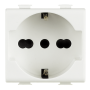 Presa Modulare Bticino AM5440/16 Matix 10/16 A Schuko standard tedesco e bipasso colore bianco 2P+T
