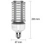 Lampada Da Soffitto Cilindrica Beneito 3919 Con Portalampada E27 36W