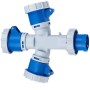 Ecova 20564 Adattatore Industriale Spina Cee 16A tre Prese 2P+T IP67