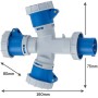 Ecova 20564 Adattatore Industriale Spina Cee 16A tre Prese 2P+T IP67