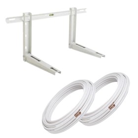 Kit Staffa per Condizionatore Tubo Rame 1/4 e 3/8 Metri 5 per Clima