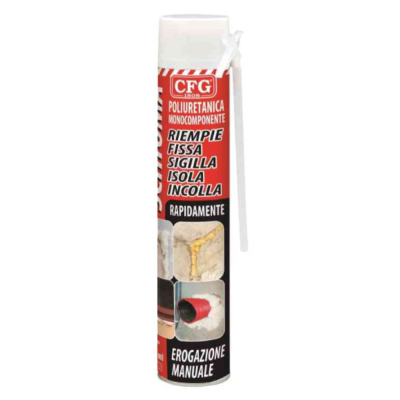 CFG Schiuma Poliuretanica Monocomponente Rapida Applicazione Manuale 750 ml