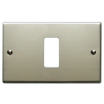 Placca Alluminio con Viti Compatibile Serie Magic Ticino