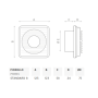 O.Erre Standard 8 Aspiratore  per Condotti a Parete o Soffitto 100 mm Diametro Max 