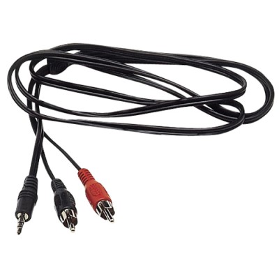 Melchioni MKC MK4041 Cavetto Audio Spina Mini Jack 3,5 mm 2 Spine RCA 5 metri