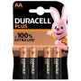 Duracell Plus AA MN1500B4 Batterie Alcaline 1,5V Confezione 4 Pezzi