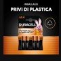 Duracell Plus AA MN1500B4 Batterie Alcaline 1,5V Confezione 4 Pezzi