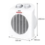  Zephir ZTRM5 Termoventilatore Elettrico 2000W con Termostato e Funzione Ventilatore