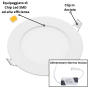 Pannello LED Incasso 110 Cm 6Watt Slim Tondo Alimentatore Incluso 2700K Pezzi 3