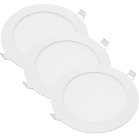 Pannello LED Incasso 155Cm 12Watt Slim Tondo Alimentatore Incluso 2700K Pezzi 3 