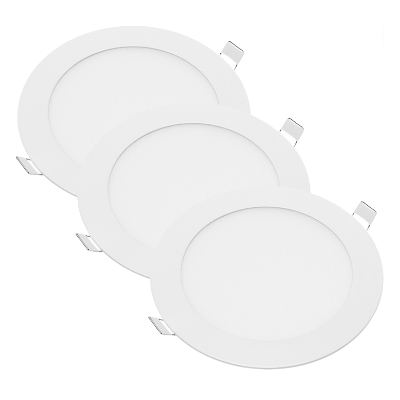 Pannello LED Incasso 155Cm 12Watt Slim Tondo Alimentatore Incluso 4500K Pezzi 3 