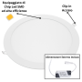 Pannello LED Incasso 285Cm 24Watt Slim Tondo Alimentatore Incluso 2700K Pezzi 3