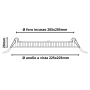 Pannello LED Incasso 20.5Cm 18W Slim Quadro Alimentatore Incluso 4500K Pezzi 3
