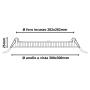 Pannello LED Incasso 28.2Cm 24W Slim Quadro Alimentatore Incluso 4500K Pezzi 3