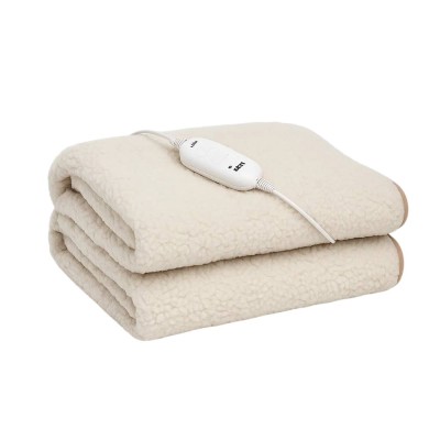 Zephir  Termocoperta Elettrica in Lana Sintetica per Riscaldamento Letto Domestico 