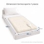 Zephir  Termocoperta Elettrica in Lana Sintetica per Riscaldamento Letto Domestico 