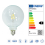 OPTONICA Lampadina a Filamento LED Attacco E27 G125  300° AC175-265V