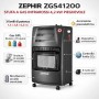 Zephir ZGS41200 Stufa a Gas Infrarossi Pieghevole 4,2 kW per Riscaldamento ambienti