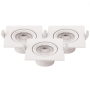 Faretto LED Incasso Orientabile Quadro Soffitto 7W Driver Incluso 6000K Pezzi 3