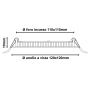 Pannello LED Incasso 11Cm 6W Slim Quadro Alimentatore Incluso 4500K Pezzi 3 