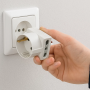 BTicino S3611DE Adattatore TRIS 1 Schuko 2 prese bipasso 10/16A bianco 250V