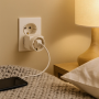 BTicino S3611DE Adattatore TRIS 1 Schuko 2 prese bipasso 10/16A bianco 250V