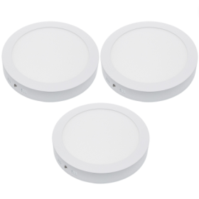 Plafoniera LED Soffitto 18Watt Slim Tonda Alimentatore Incluso 4500K Pezzi 3