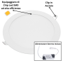 Pannello LED Incasso 205Cm 18Watt Slim Tondo Alimentatore Incluso 6000K Pezzi 3