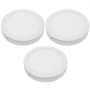 Plafoniera LED Soffitto 24Watt Slim Tonda Alimentatore Incluso 4500K Pezzi 3