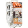 BTicino 3695DB Multipresa Slot Safe bianca 4 prese bipasso 2 Schuko cavo 1,5 m