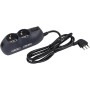 Multipresa BTicino 3695GB 4 Prese Bipasso 10/16A Colore Grigio Cavo 1,5mt