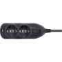 Multipresa BTicino 3695GB 4 Prese Bipasso 10/16A Colore Grigio Cavo 1,5mt