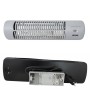 Zephir HZQ1200W Stufa al Quarzo da Parete 1200 W IP24 con Tirante 