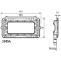 Supporto Bticino 504Sa Per Installazione Serie Matix A 4 Moduli PORTAFRUTTI per scatola art. 504E/4A/ e art. AM4804