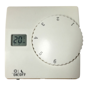 Bravo Termostato Manuale Intuitivo con Dispay Colore Bianco Facile Installazione