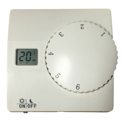 Bravo Termostato Manuale Intuitivo con Dispay Colore Bianco Facile Installazione